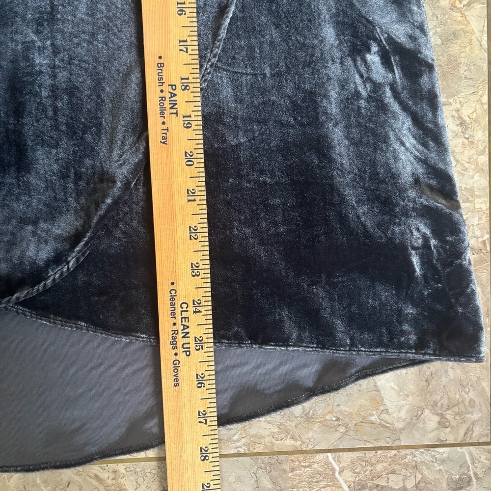 LOFT Gray Velvet Wrap Midi Skirt Size 4 – Luxe Holiday Party Essential - Picture 10 of 10
